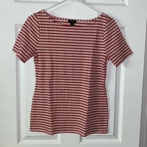 Ann Taylor red stripe